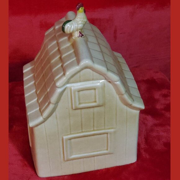 Metlox Cookie Jar MAC'S BARN VINTAGE Poppytrail VERY RARE Hard to Find ROOSTER - Picture 6 of 16